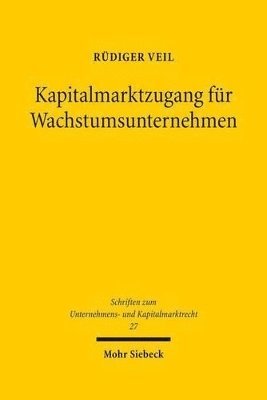 bokomslag Kapitalmarktzugang fr Wachstumsunternehmen