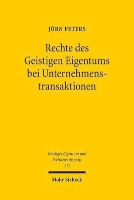 bokomslag Rechte des Geistigen Eigentums bei Unternehmenstransaktionen