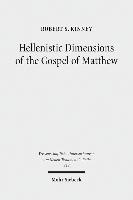 bokomslag Hellenistic Dimensions of the Gospel of Matthew