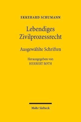 bokomslag Lebendiges Zivilprozessrecht