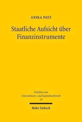 bokomslag Staatliche Aufsicht ber Finanzinstrumente