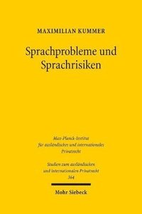 bokomslag Sprachprobleme und Sprachrisiken