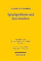 Maximilian Kummer - Sprachprobleme und Sprachrisiken, Häftad