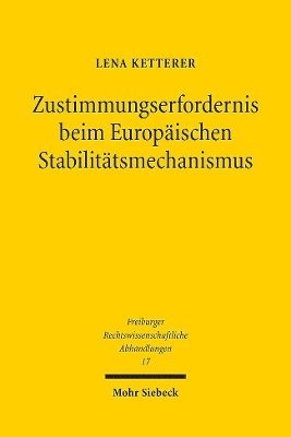 bokomslag Zustimmungserfordernis beim Europischen Stabilittsmechanismus
