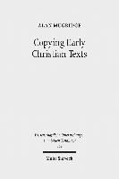 bokomslag Copying Early Christian Texts