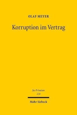 Olaf Meyer - Korruption im Vertrag, Inbunden