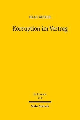 bokomslag Korruption im Vertrag