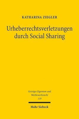 bokomslag Urheberrechtsverletzungen durch Social Sharing