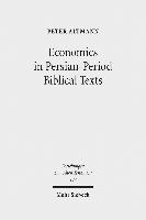 Economics in Persian-Period Biblical Texts 1