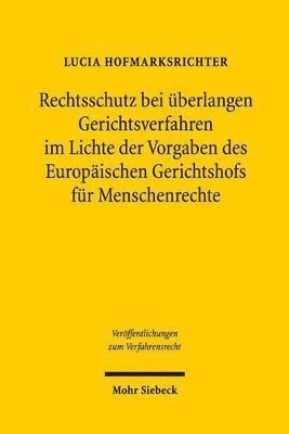 bokomslag Rechtsschutz bei berlangen Gerichtsverfahren im Lichte der Vorgaben des EGMR