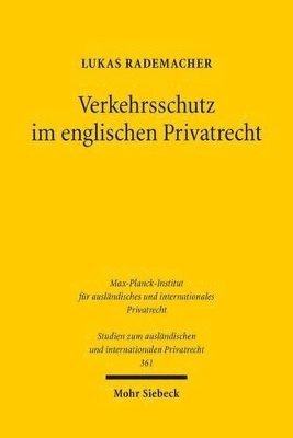 bokomslag Verkehrsschutz im englischen Privatrecht