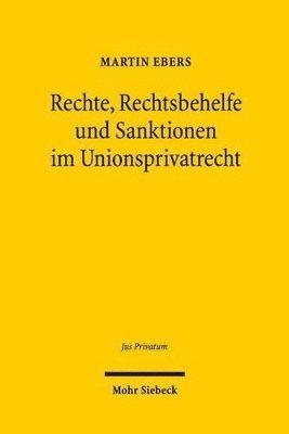 bokomslag Rechte, Rechtsbehelfe und Sanktionen im Unionsprivatrecht