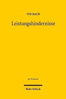 Ivo Bach - Leistungshindernisse, Inbunden