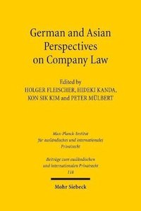 bokomslag German and Asian Perspectives on Company Law