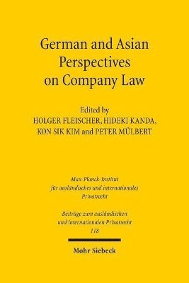 bokomslag German and Asian Perspectives on Company Law