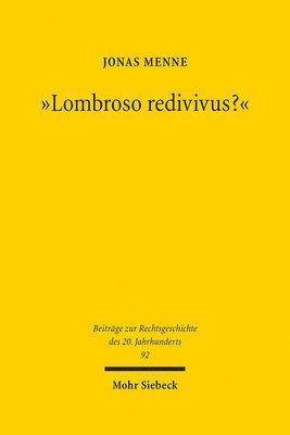 bokomslag &quot;Lombroso redivivus?&quot;