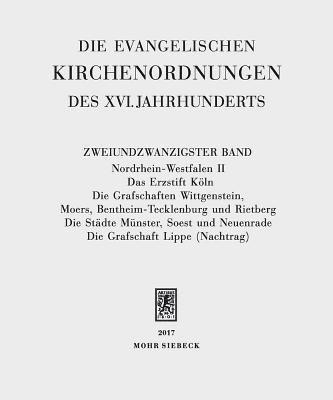 Die evangelischen Kirchenordnungen des XVI. Jahrhunderts 1