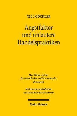 bokomslag Angstfaktor und unlautere Handelspraktiken