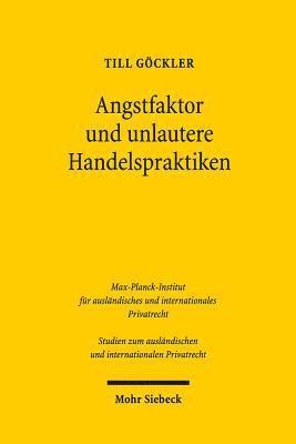 bokomslag Angstfaktor und unlautere Handelspraktiken