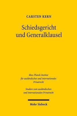 bokomslag Schiedsgericht und Generalklausel