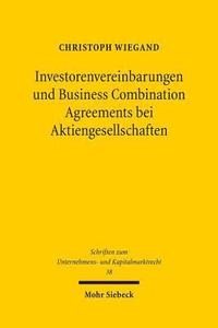bokomslag Investorenvereinbarungen und Business Combination Agreements bei Aktiengesellschaften