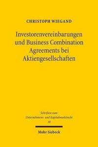 bokomslag Investorenvereinbarungen und Business Combination Agreements bei Aktiengesellschaften