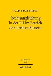 bokomslag Rechtsangleichung in der EU im Bereich der direkten Steuern