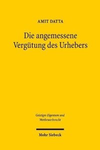 bokomslag Die angemessene Vergütung des Urhebers