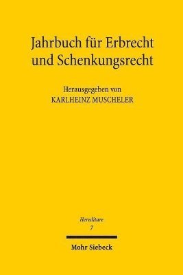 bokomslag Jahrbuch fr Erbrecht und Schenkungsrecht