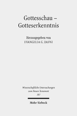 bokomslag Gottesschau - Gotteserkenntnis