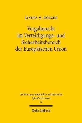 bokomslag Vergaberecht im Verteidigungs- und Sicherheitsbereich der Europischen Union