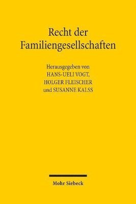 bokomslag Recht der Familiengesellschaften