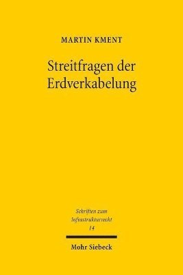 Martin Kment - Streitfragen der Erdverkabelung, Häftad