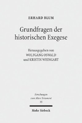 bokomslag Grundfragen der historischen Exegese