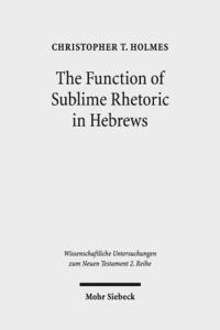 bokomslag Function of Sublime Rhetoric in Hebrews