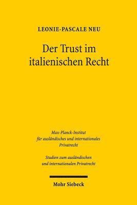 bokomslag Der Trust im italienischen Recht