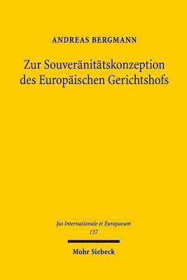 bokomslag Zur Souvernittskonzeption des Europischen Gerichtshofs