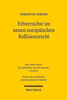 bokomslag Erbverzichte im neuen europischen Kollisionsrecht