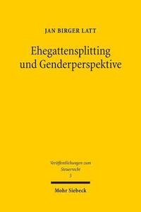 bokomslag Ehegattensplitting und Genderperspektive