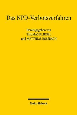 bokomslag Das NPD-Verbotsverfahren