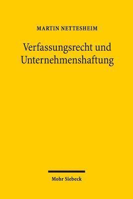 bokomslag Verfassungsrecht und Unternehmenshaftung