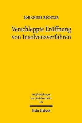 bokomslag Verschleppte Erffnung von Insolvenzverfahren