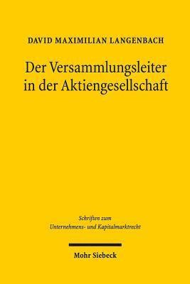 Der Versammlungsleiter in der Aktiengesellschaft 1