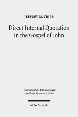 bokomslag Direct Internal Quotation in the Gospel of John