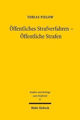 bokomslag ffentliches Strafverfahren - ffentliche Strafen