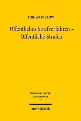 bokomslag ffentliches Strafverfahren - ffentliche Strafen