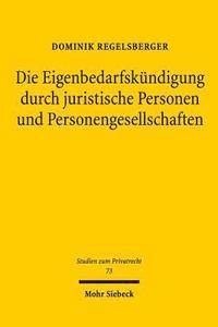 bokomslag Die Eigenbedarfskndigung durch juristische Personen und Personengesellschaften