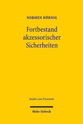 bokomslag Fortbestand akzessorischer Sicherheiten