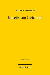 bokomslag Jenseits von Gleichheit