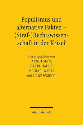 Arndt Sinn, Pierre Hauck, Michael Nagel, Liane Wörner - Populismus und alternative Fakten, Inbunden